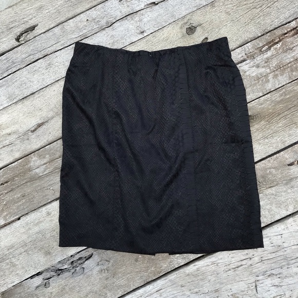 Lane Bryant Dresses & Skirts - Plus Size Lane Bryant Black Snakeskin Pencil Skirt